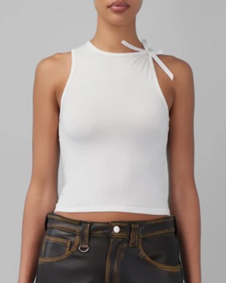 White Bow Tank - Image 1