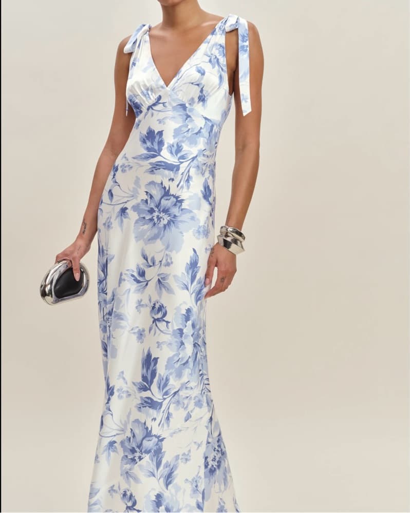 Reformation Pernille Silk Dress - Image 2