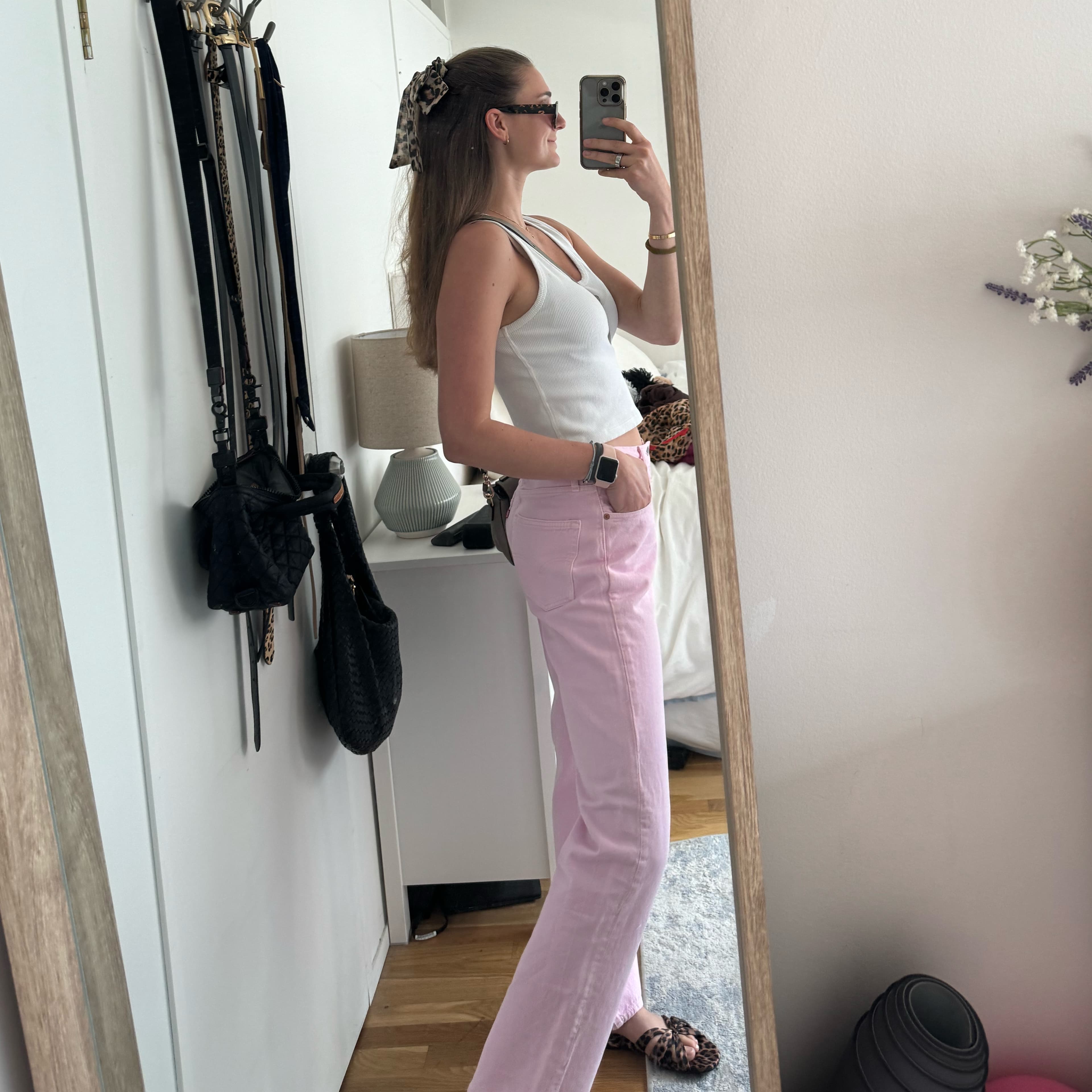 Pink Ganni Levi Jeans - Image 1
