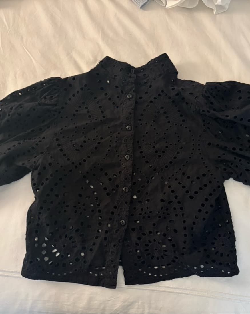 Rolla’s Stephanie Lace Blouse Black - Image 3