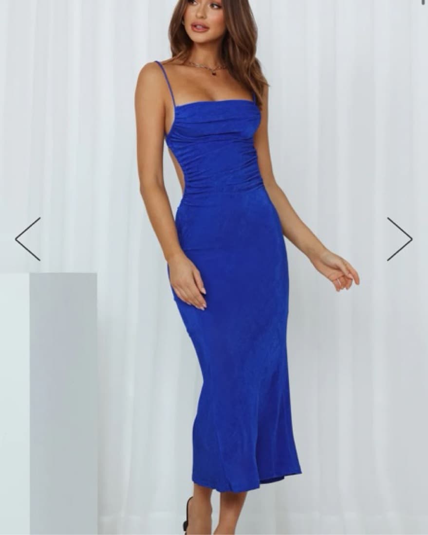 HelloMolly Midi Dress Blue - Image 1