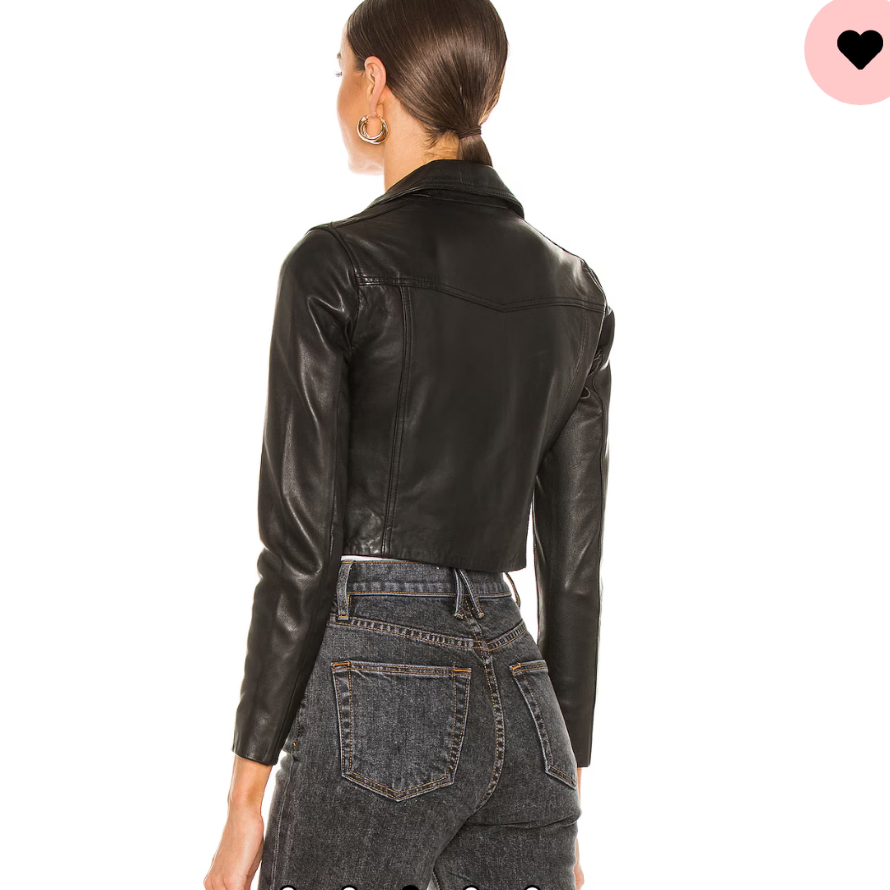 Elora Biker Jacket in Black ALLSAINTS - Image 3