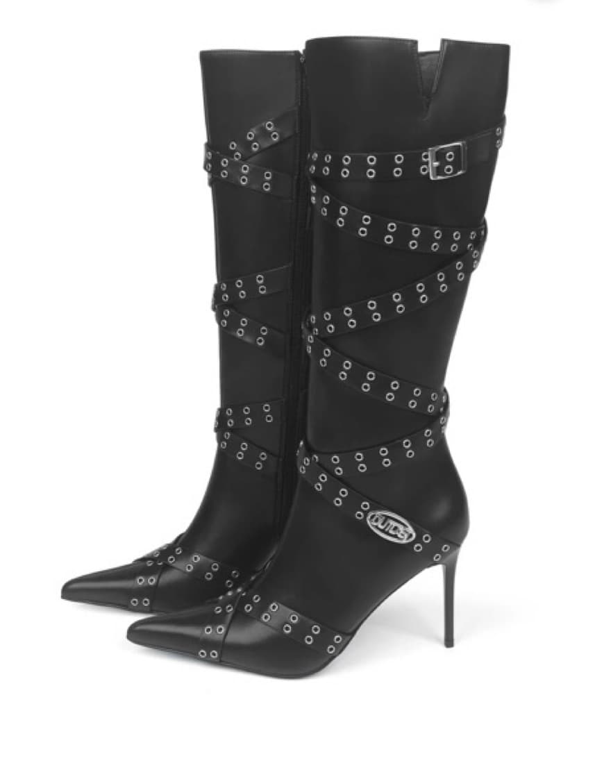 Studded Black Boots - Image 1
