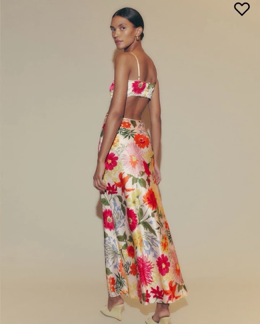 Reformation Poppies Silk Maxi Dress - Image 2