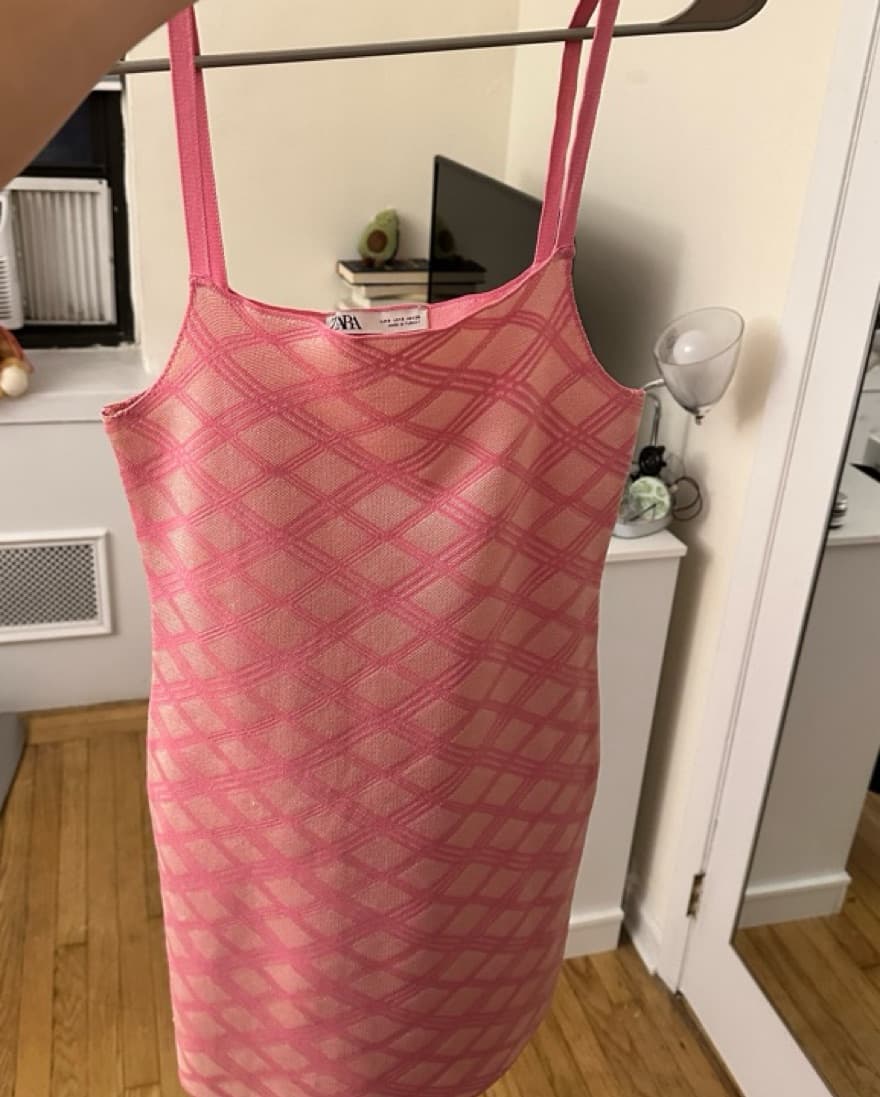 Zara Pink Mini Dress - Image 2