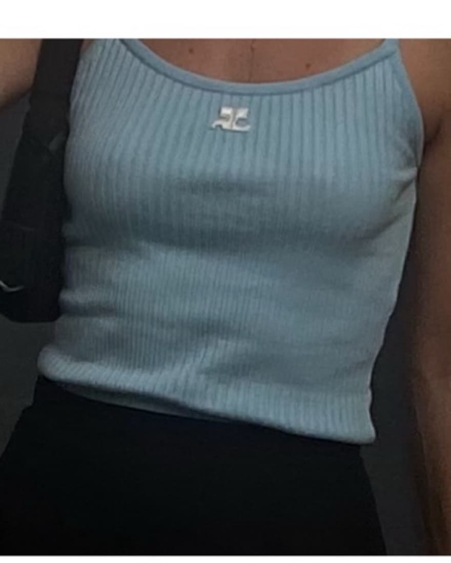 Courreges knit Tank Top xs/s/0 - Image 3