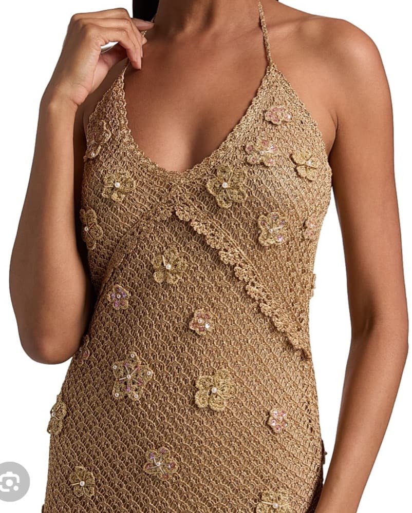 Loveshackfancy Vreya Metallic crochet - Image 5