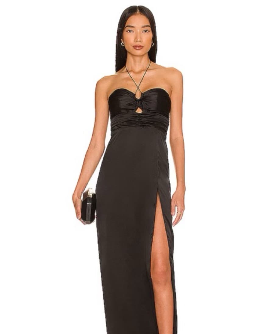 Amanda Uprichard Black Destina Gown - Image 1