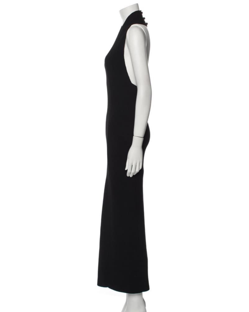 Khaite - fitted, long, open-back Dr      - Image 2