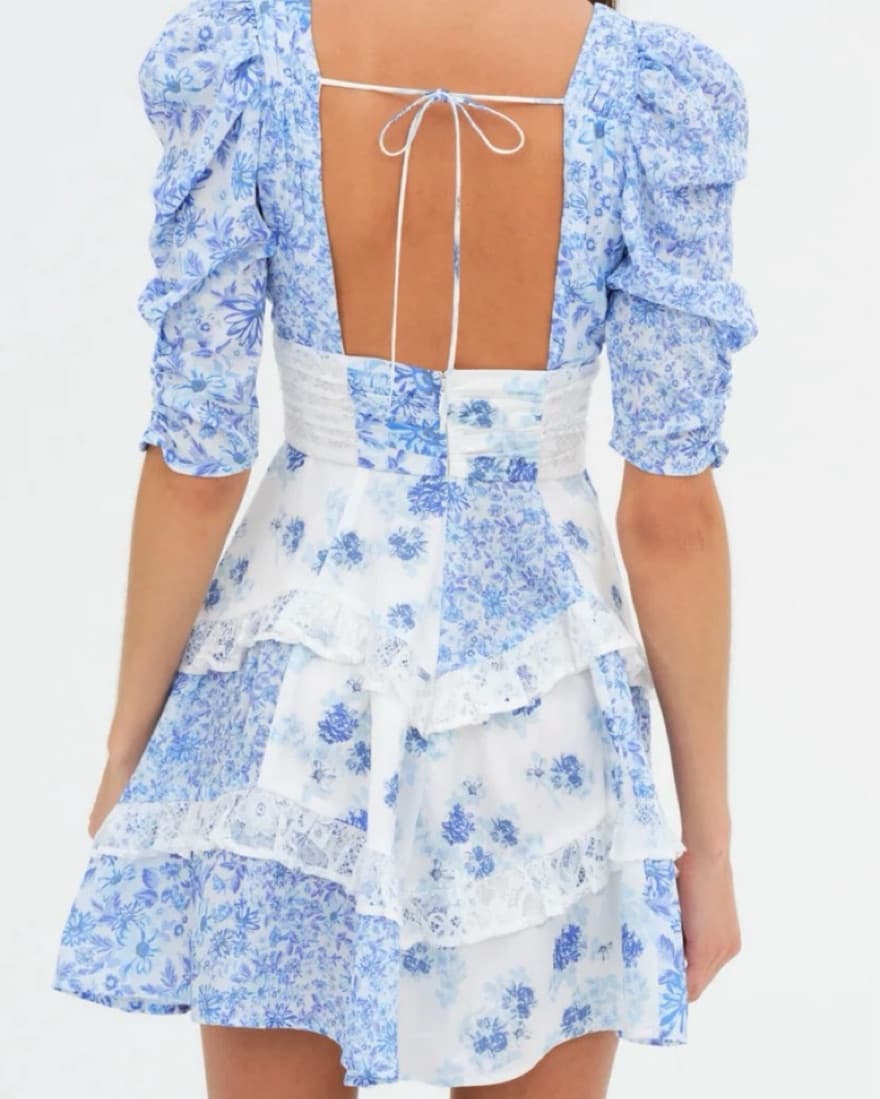 Blue Mini Dress - Image 2