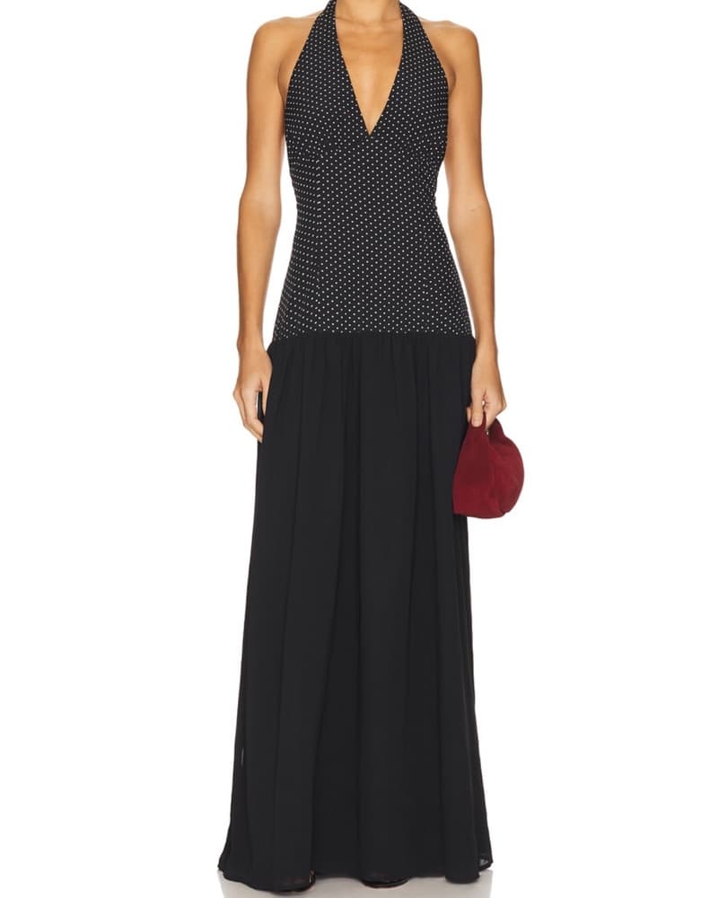 More To Come Black Polka Dot Dress - Image 1