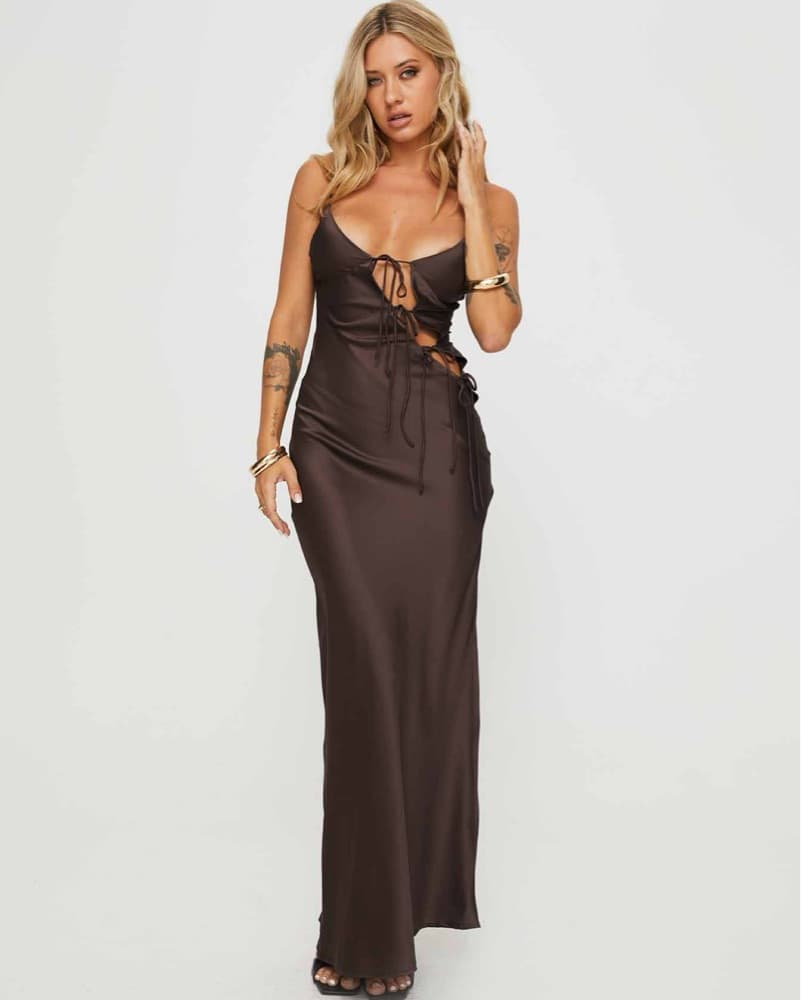 Lioness Satin Maxi Dress - Image 2