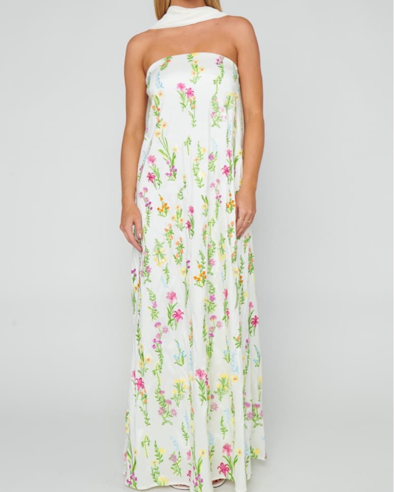 Floral Strapless Riley Maxi Dress - Image 3