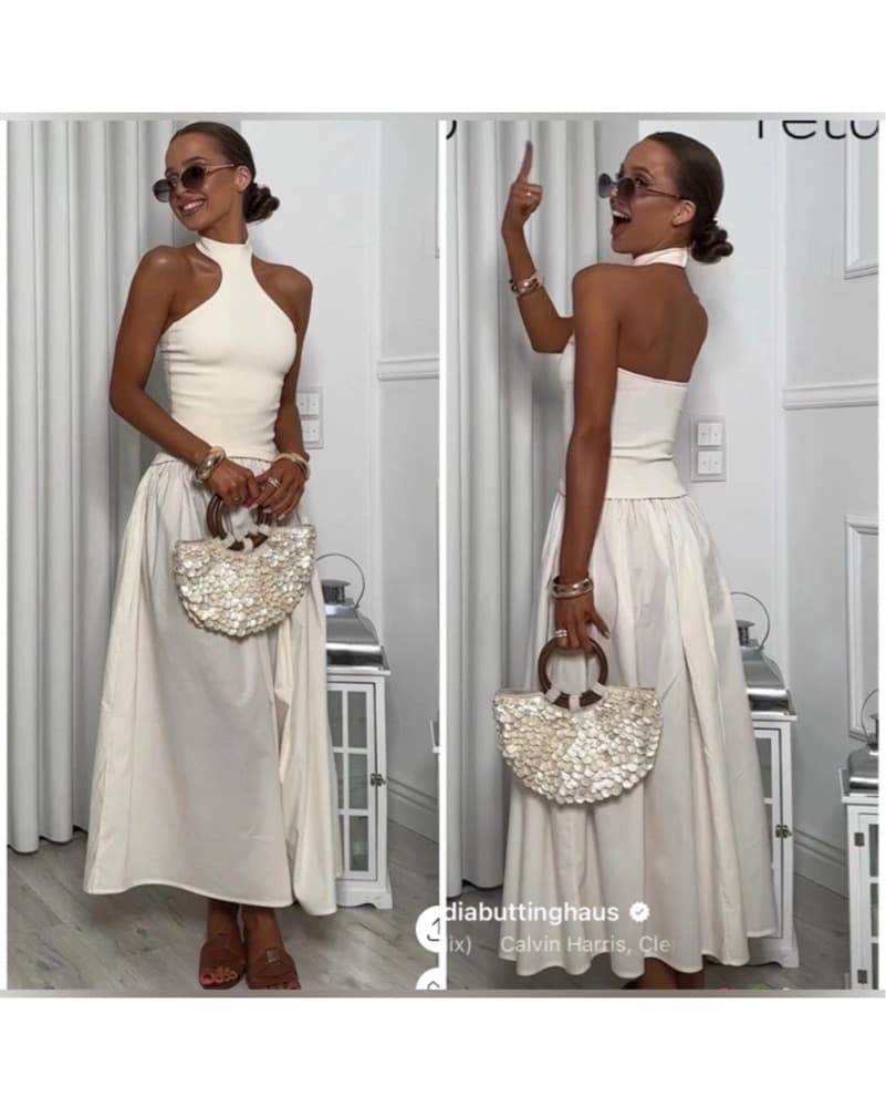 Zara Halter White Dress - Image 5