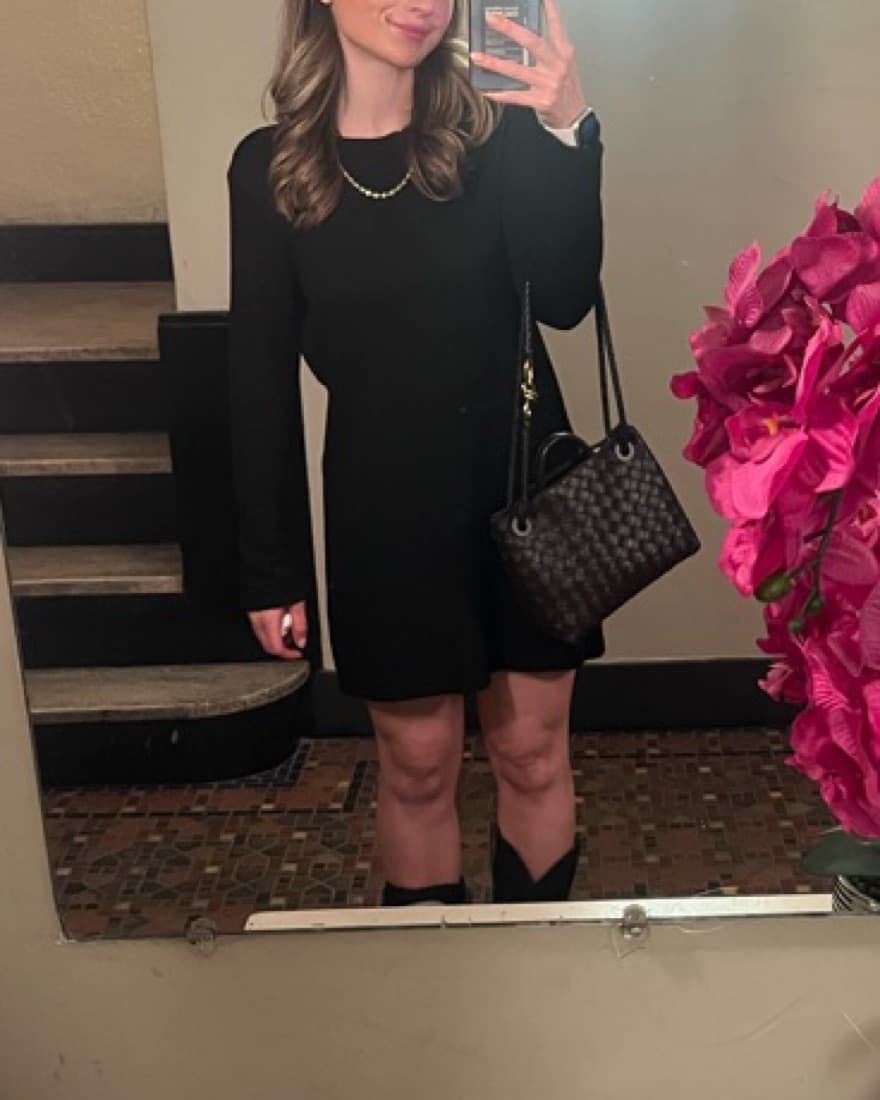Anine Bing Black Long Sleeve Moss Dress  - Image 3
