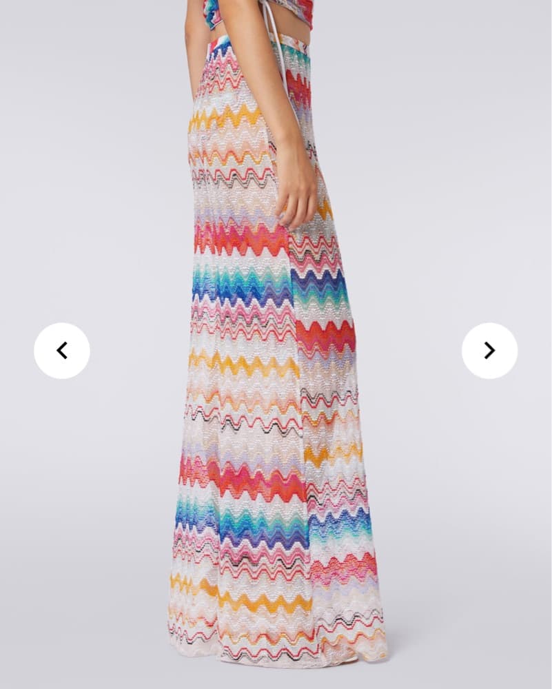 Missoni Chevron Zig Zag Wide Leg Trouser - Image 4