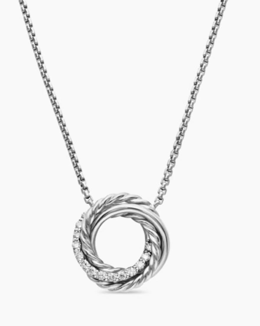 Sterling Silver & Dimond Necklace - Image 3