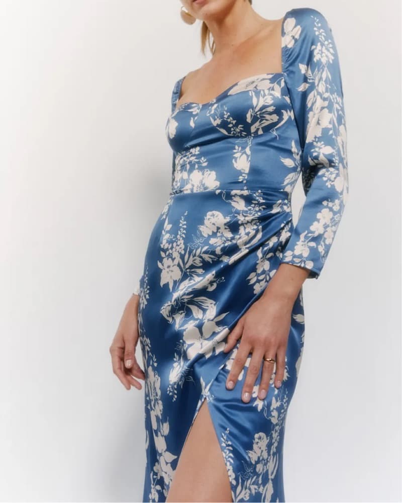REFORMATION GLORIANA SILK DRESS  - Image 4