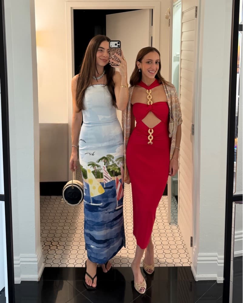 $895 LEO LIN Ava Nautical Maxi Dress - Image 2