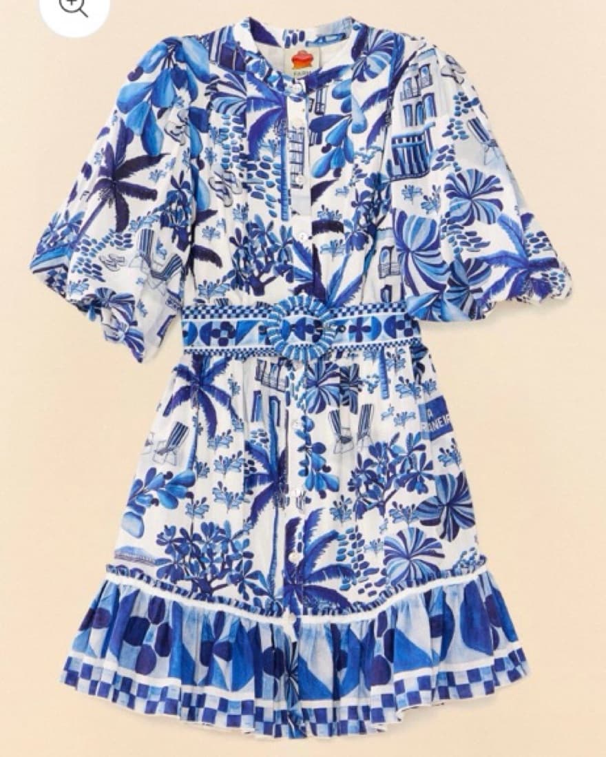 Farm Rio Sweet Rio Puff Sleeve Dress - Image 2