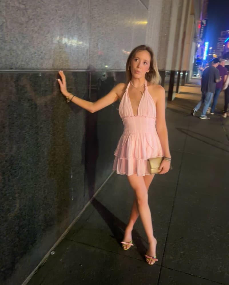 LSF Deanna Heritage Halter Mini Dress - Image 1