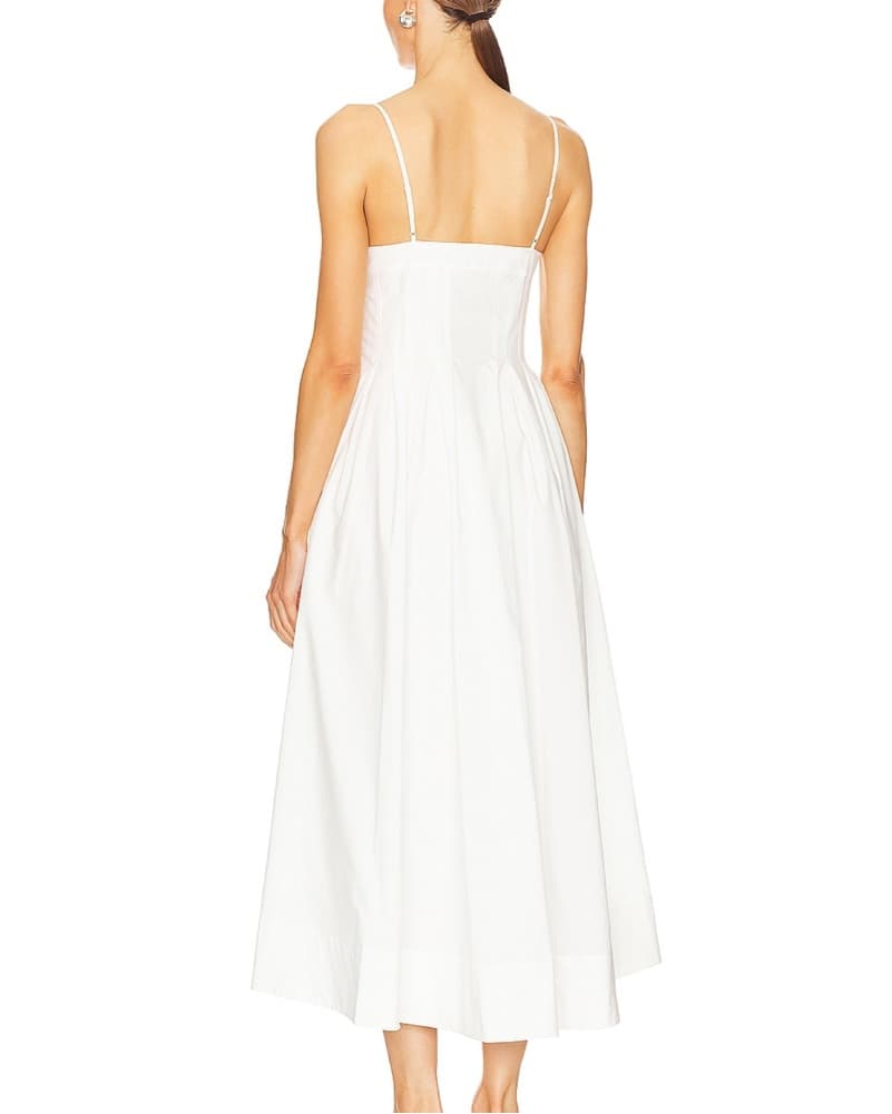 Simkhai Kittiya Dress In White - Image 3