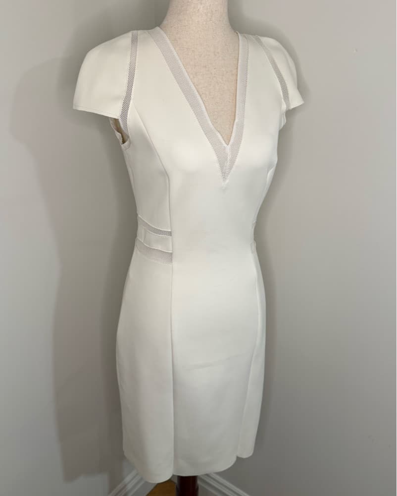 Carolina Herrera White Scuba Dress - Image 1