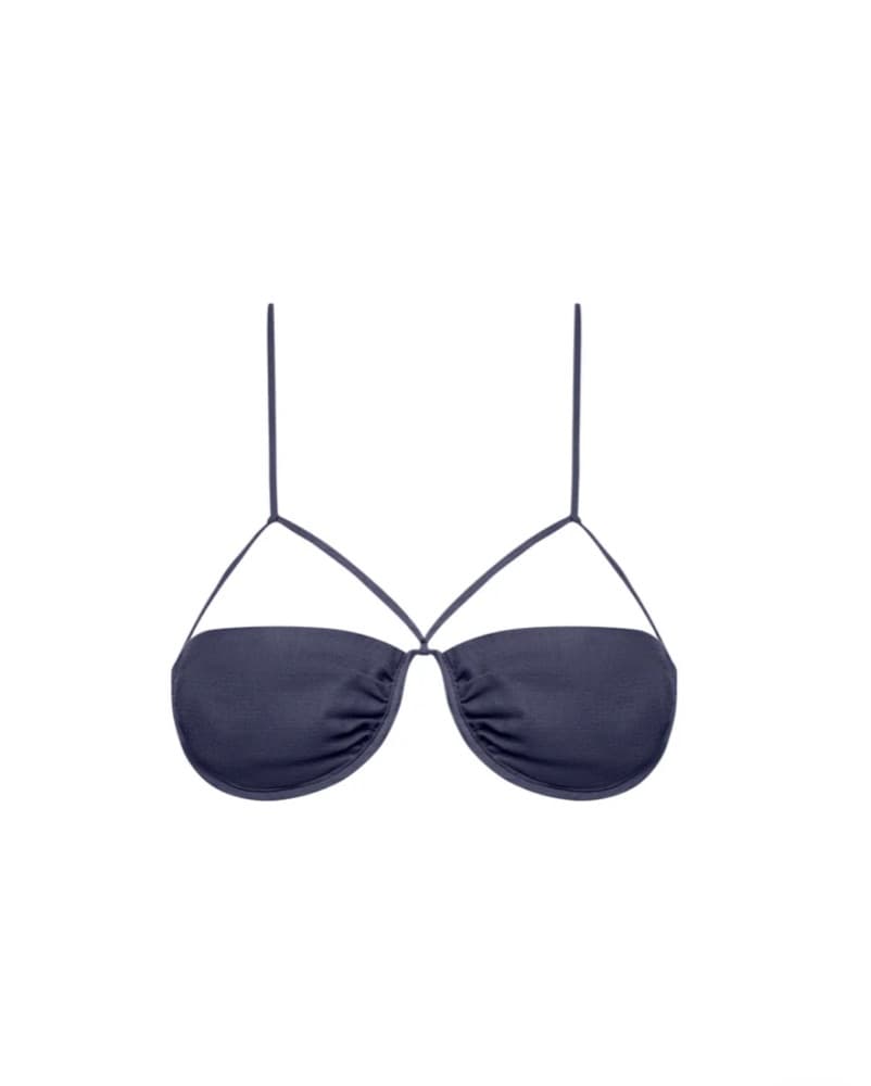 Lioness Charcoal Gray Underwire Bralette - Image 1