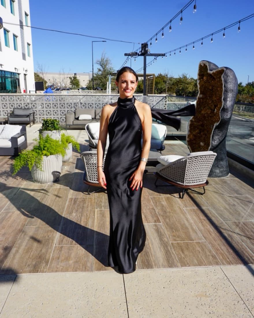 Zara Black Formal Dress - Image 4