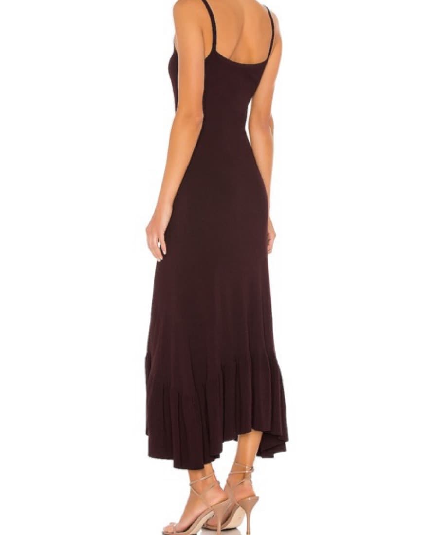 A.L.C. Brown Knit Midi Dress - Image 1