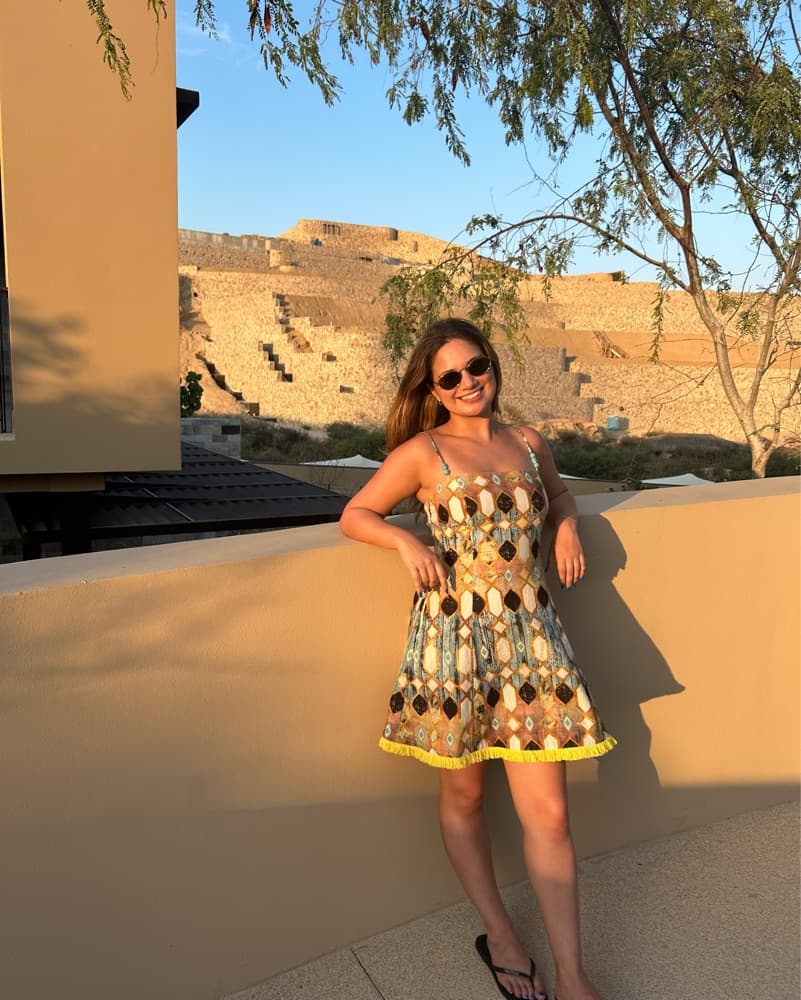 Vibrant Patterned Cocktail Dress - Image 2