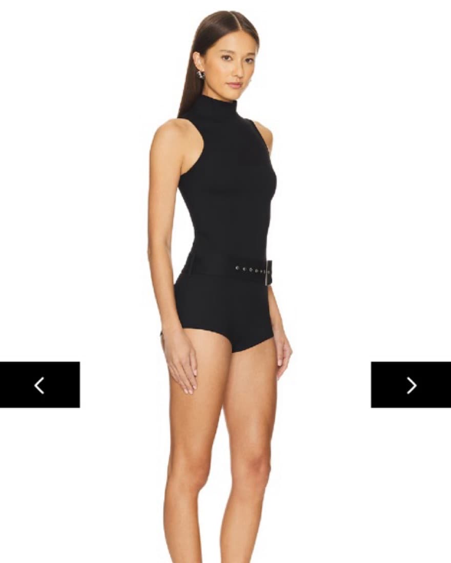 Superdown Black Romper - Image 2