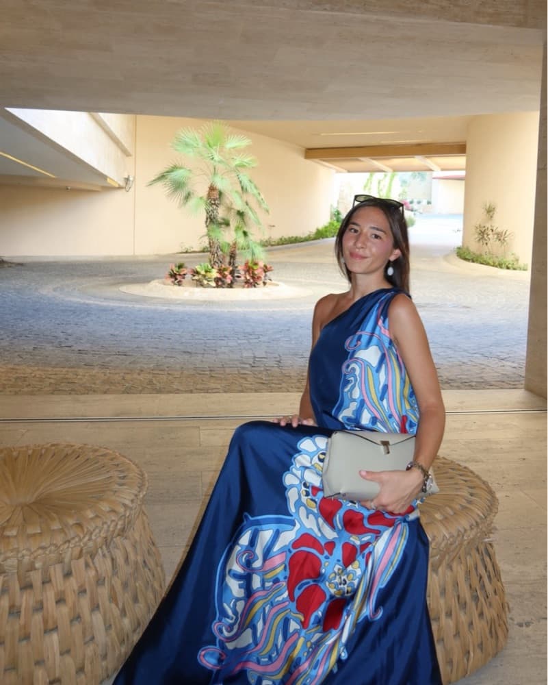 La Double J one-shoulder silk Dress  - Image 1