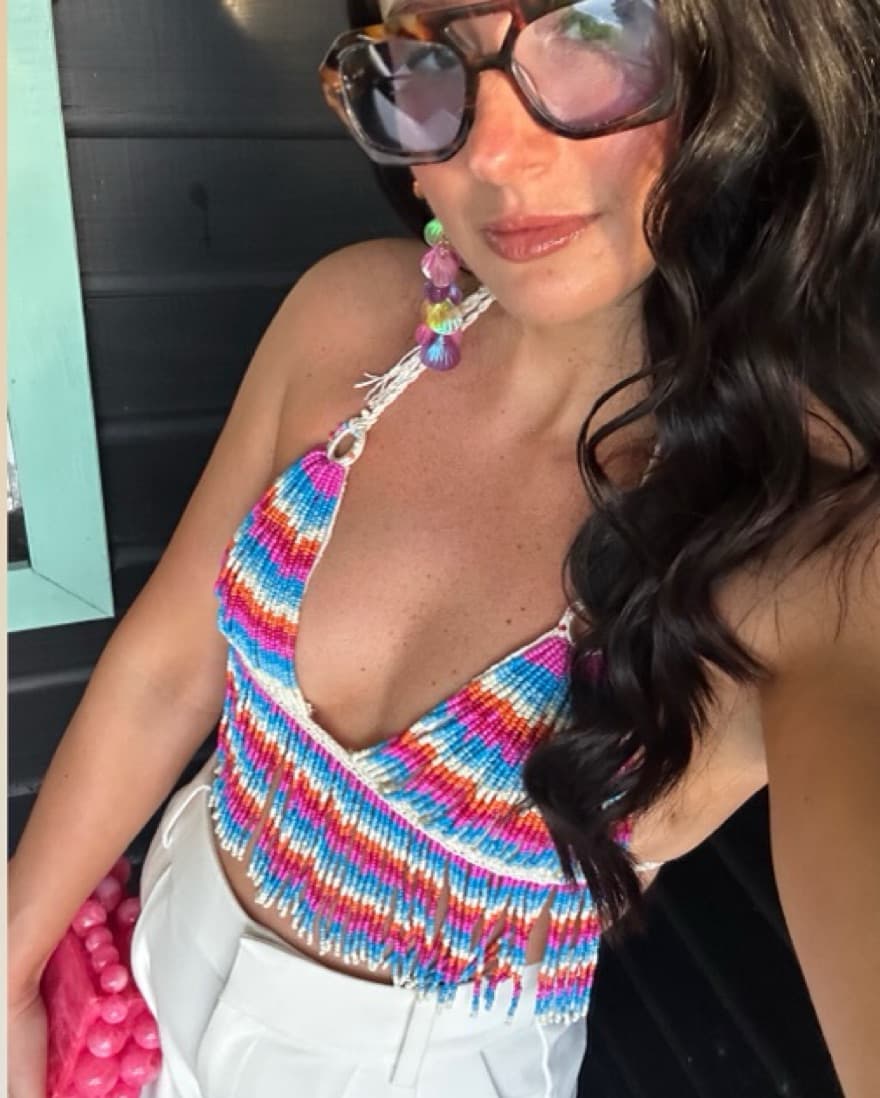 My Beachy Side Beaded Halter Top - Image 3