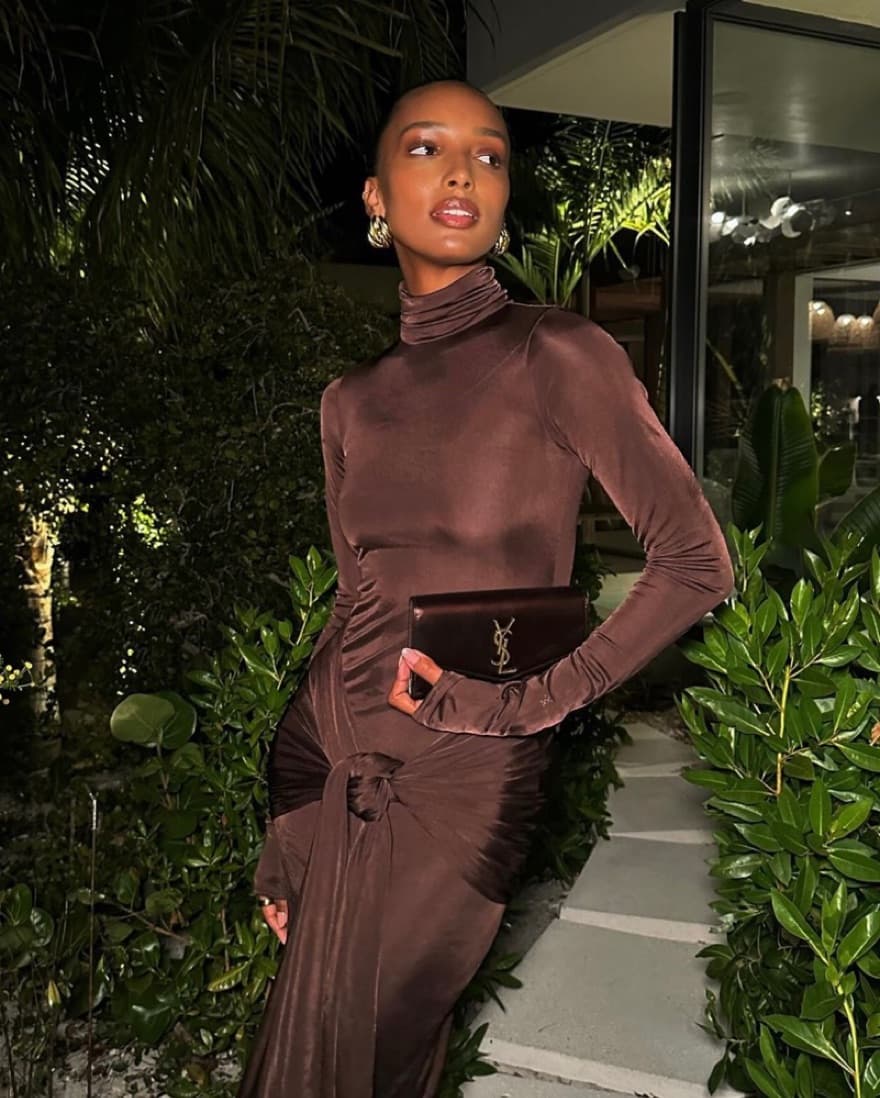 HELSA Sarong Maxi Dress - Image 1
