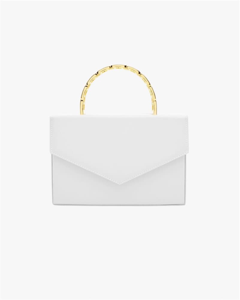 $1,170 Amina Muaddi Pernile Bag White  - Image 1