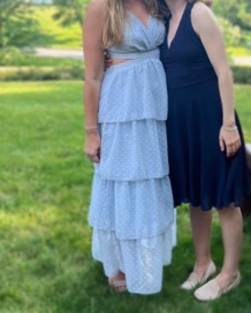 Light Blue Tiered Dress - Image 6