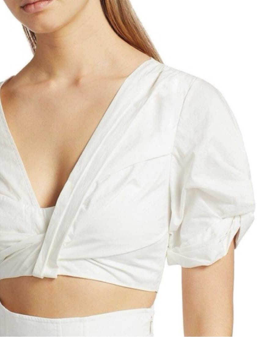 ALC Ryan Puff Sleeve Crop Top - Image 2