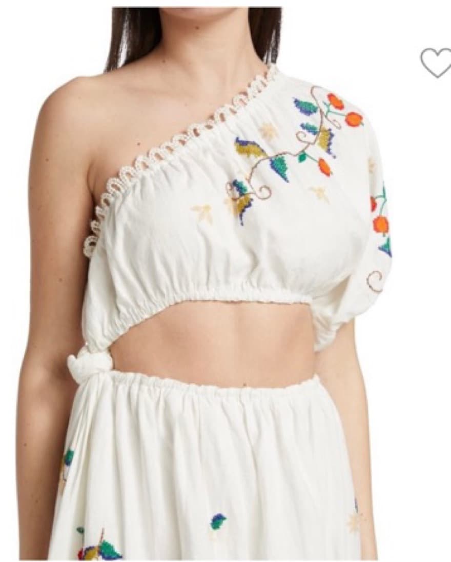 Farm Rio Pitanga One Shoulder Maxi Dress - Image 4