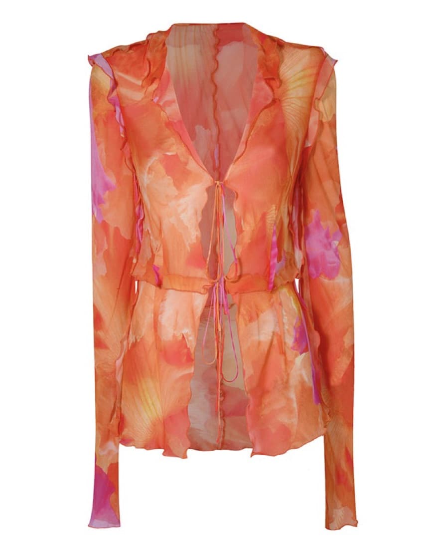 Rat & Boa Fiametta Orange/Pink Blouse - Image 3