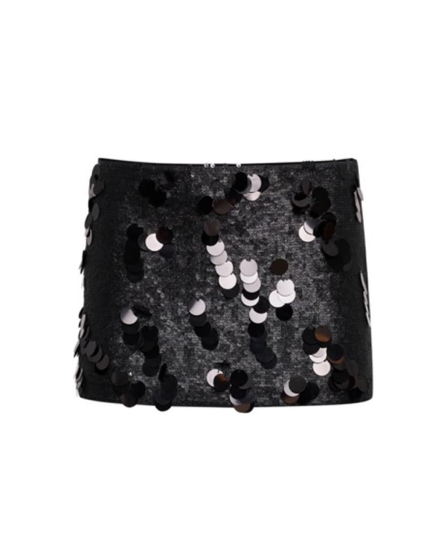 Danielle Guizio Low Rise Pailette Skirt - Image 3