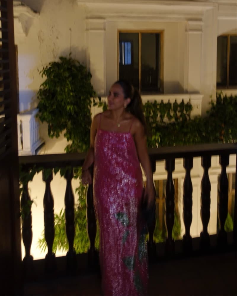 FARM RIO Pink Flowers Maxi Dress - Image 4