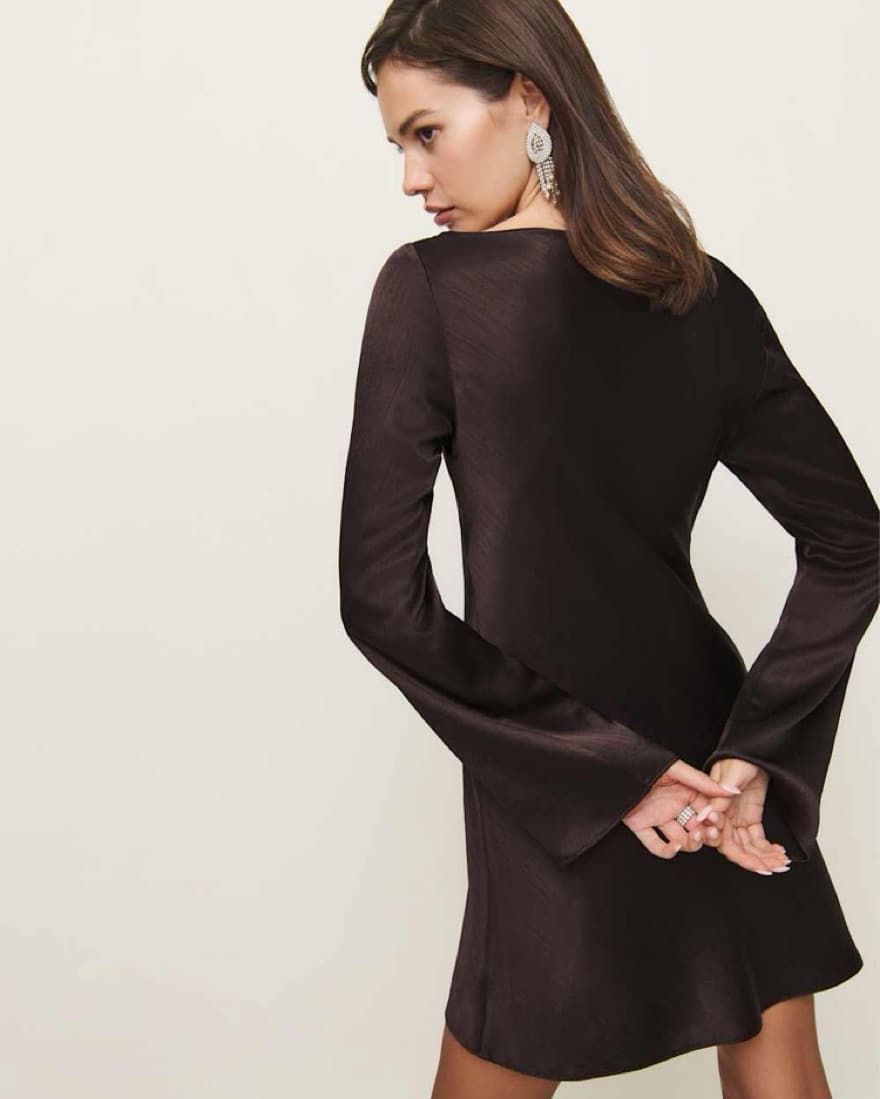 Reformation Pike Satin Dress - Image 2