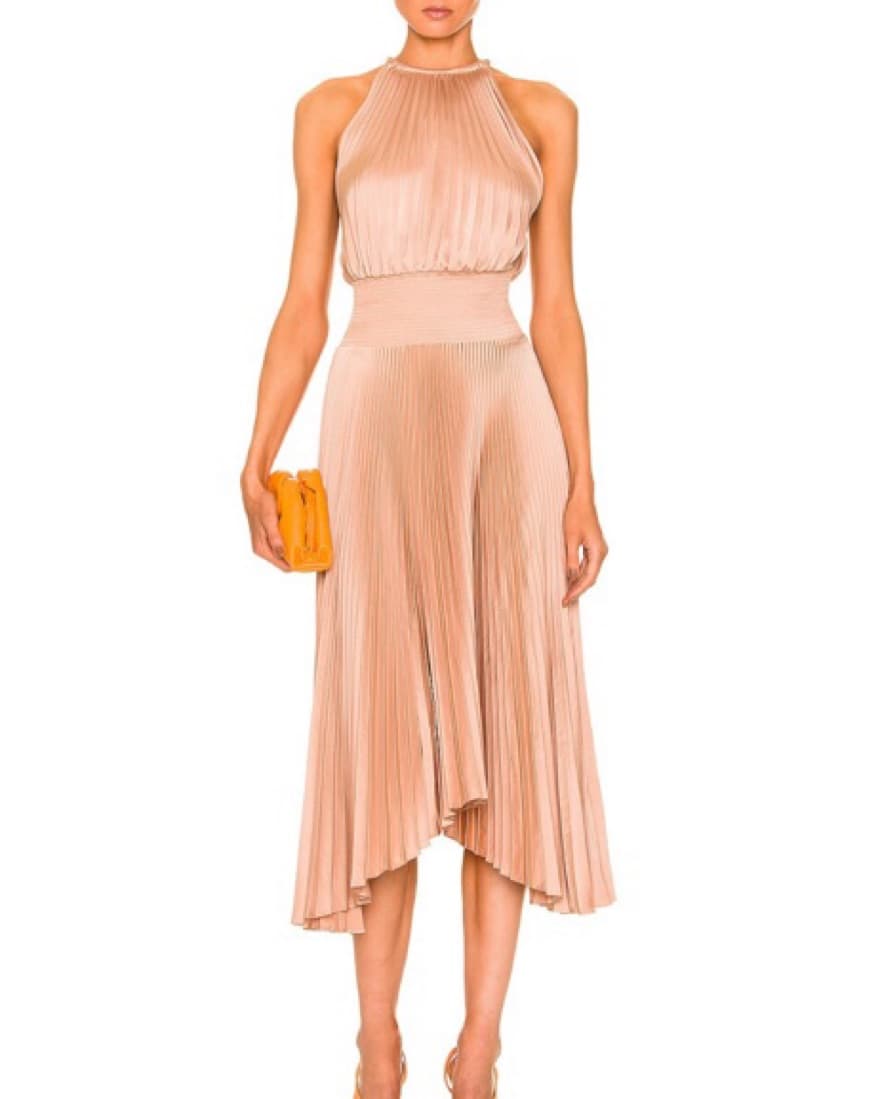 A.L.C. Renzo II Pleated Dress - Image 1