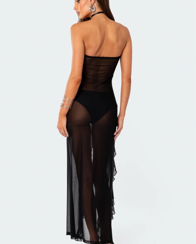 Edikted Mesh Flower Pin Maxi  - Image 3