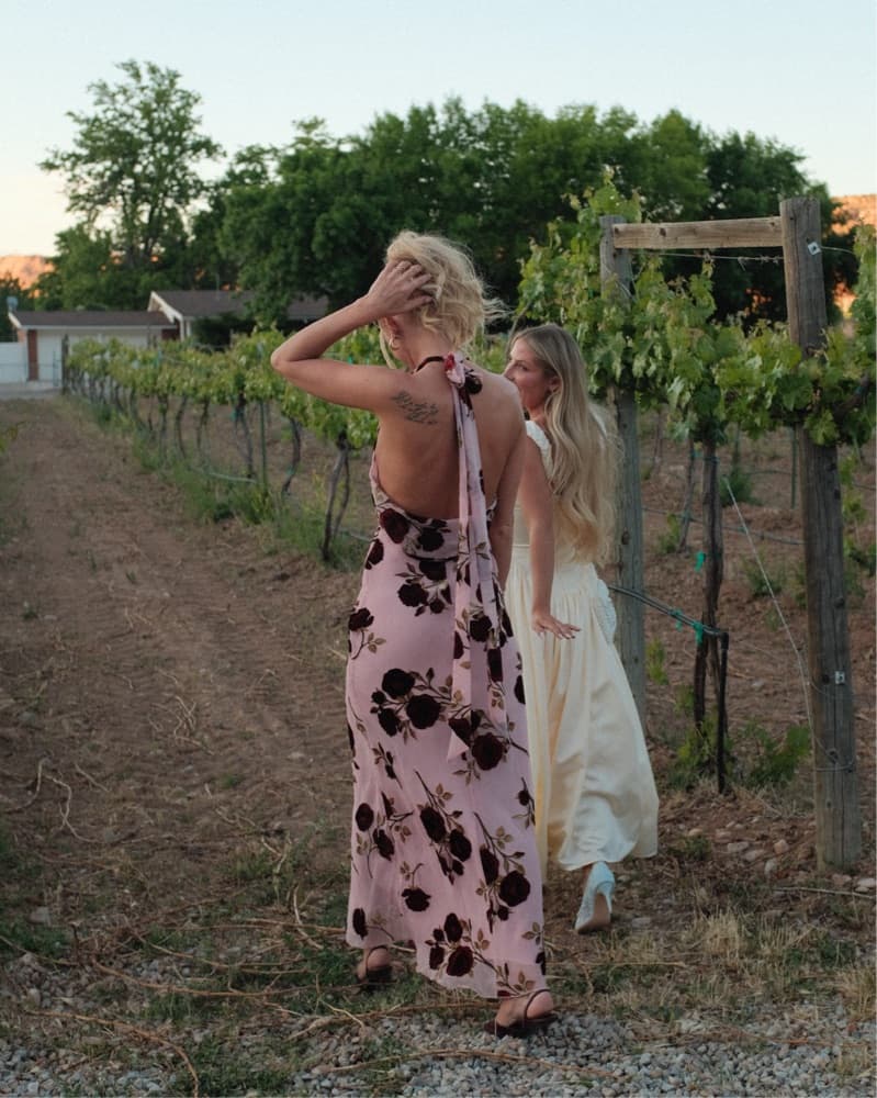 For Love & Lemons Velvet Halter Maxi  - Image 1