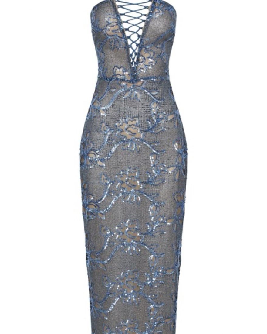 Meshki Blue Harriet Sequin Dress - Image 6