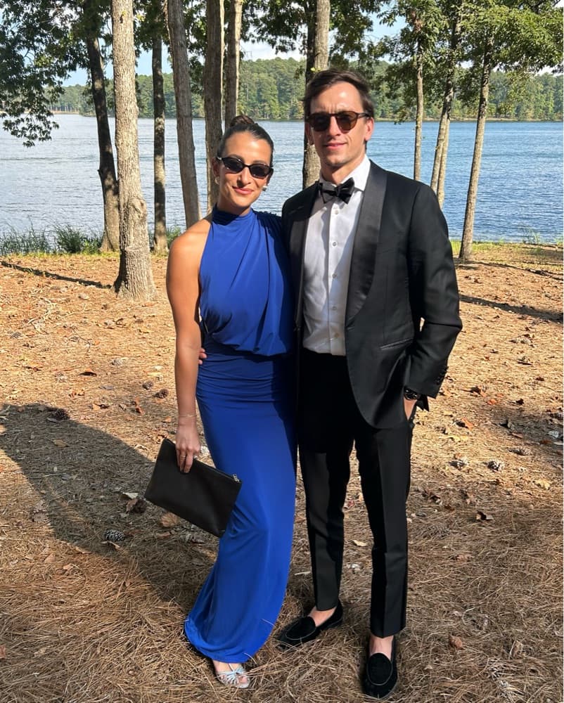 Assymetrical One Shoulder Blue Gown - Image 2