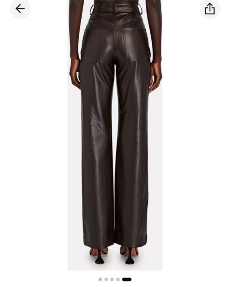 ALC Christopher Brown Vegan Leather Pant - Image 2