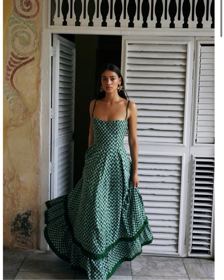 De Castro Checkmate Dress Size Medium - Image 1
